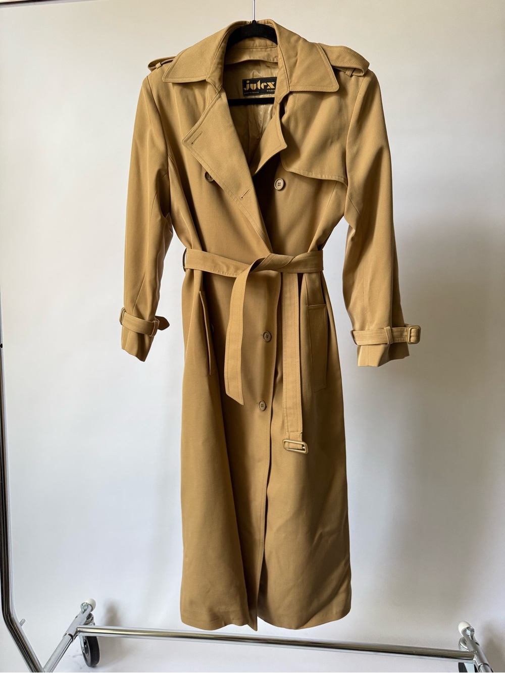 Joules Long Camel Trench Coat with Belt